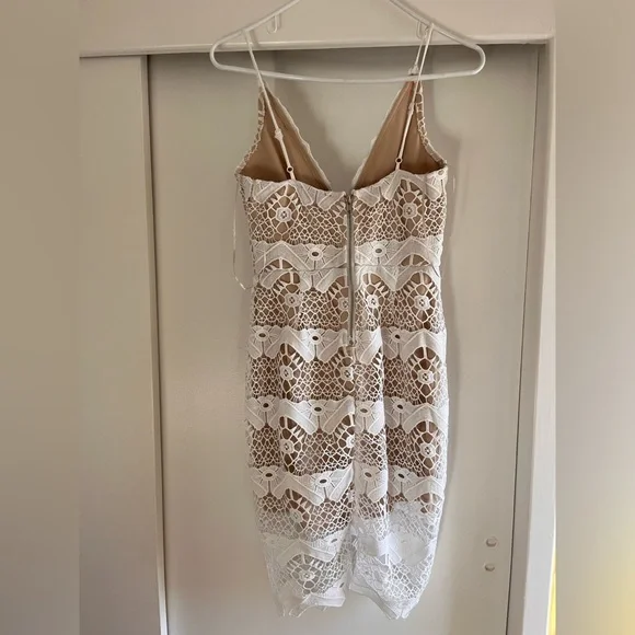 Lulu’s Sway Away White Crotchet Lace Dress Size Small - Picture 3 of 11